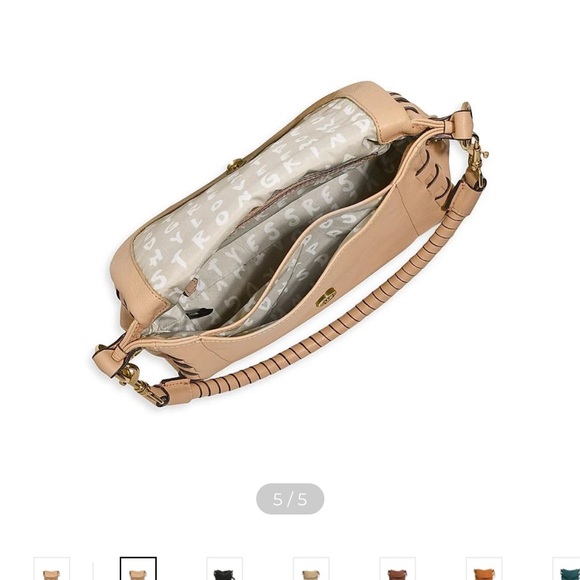 Elegant Tan Leather Shoulder Bag - Picture 3 of 17